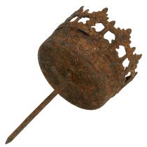 Artikel Teelichthalter zum Stecken Rost Ø5,2cm H10,5cm 4St