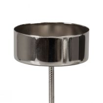 Teelichthalter zum Stecken Adventskranz Silber Ø4cm 8St