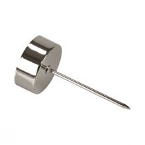 Artikel Teelichthalter zum Stecken für Adventskranz Silber Ø4cm 8 Stück