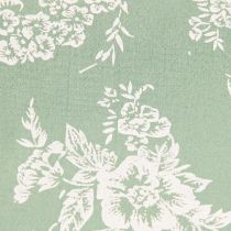 Artikel Tischband Grün Rolle Band Blumen Baumwolle Mint 15cm 3m