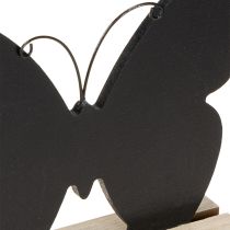 Artikel Tischdekoration Holz Schmetterling Schwarz 15cm 6er Set
