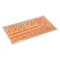 Artikel Tischdeko Einschulung Filz gelb-orange 10x20 cm 2 Stück