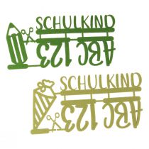 Artikel Tischdeko Einschulung Filzplatten Grün Hellgrün 10x20cm 2 Stück