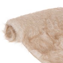 Artikel Kunstfell-Tischläufer Beige, 24 × 140 cm, für Tischdekoration