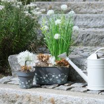 Artikel Blumentopf-Set aus Metall mit Wiesenblumen-Motiv Ø 15 cm 3 Stück