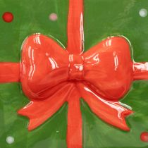 Artikel Keramik Übertopf Weihnachten Geschenk mit Füßen H11,5cm 2 St