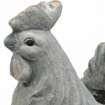 Huhn zum Bepflanzen, Osterdeko, Pflanztopf, Frühling, Dekohuhn Betonoptik H30cm