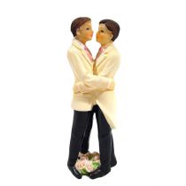 Tortenfigur Männerpaar 12,5cm