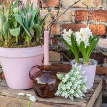 Traubenhyazinthe künstlich Hyazinthe Weiß 28cm 12St im Bund