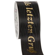 Artikel Gedenkschleife mit Schriftzug Als letzten Gruß für Trauerfloristik 20m