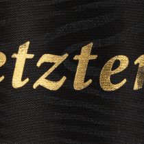 Artikel Gedenkschleife Schwarz mit Goldschrift "Als letzten Gruß" aus Seidenstoff 20 m x 6 cm