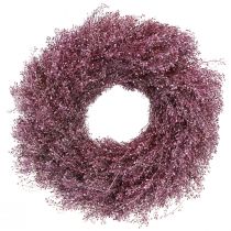 Artikel Trockenblumen Kranz Lila Metallic Kranz Lepidium Ø33cm