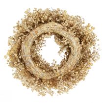 Artikel Trockenblumenkranz gebleicht Deko Kranz Creme Ø25cm
