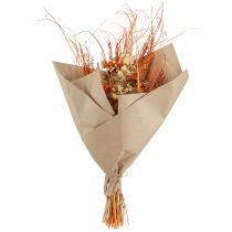 Artikel Deko-Trockenblumenstrauß Distel und Schafgarbe Orange-Natur 55cm