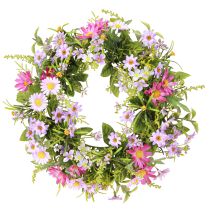 Artikel Türkranz Sommer Gänseblümchen Künstlich Grün Lila Ø30cm