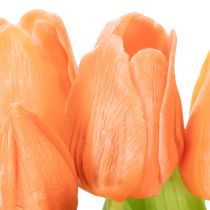Artikel Künstlicher Tulpenstrauß aus Polyester 30 cm orange 7 Stück für Frühlingsdekoration