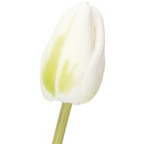 Artikel Künstliche Tulpen, Weiß, 40 cm, 5 Stück, für Wohnraumdekoration