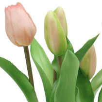 Artikel Tulpe Rosa Grün im Topf Künstliche Pflanze 23cm