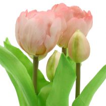 Artikel Künstliche Tulpen im Topf 22,5cm Rosa und Gelb aus Kunststoff