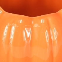 Artikel Übertopf Keramik Kürbis Pflanztopf Orange Ø9,5cm H6,5cm 4 St