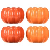 Artikel Übertopf Keramik Kürbis Pflanztopf Orange Ø9,5cm H6,5cm 4 St