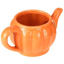 Artikel Keramik-Übertopf Teekanne Orange 15×9×6,5cm 2 Stück