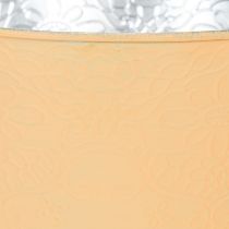 Artikel Blumenübertopf Metall Ø20cm H16cm Pastell Orange für Innen und Außen