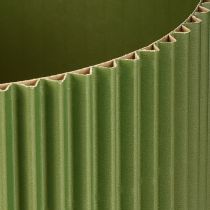 Artikel Übertopf aus Papier Dunkelgrün Ø19cm H14cm, 3 Stück
