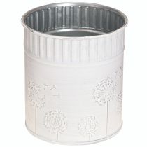 Artikel Übertopf Pusteblumen Blumentopf Weiß Ø9,5cm H11cm