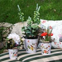 Artikel Übertopf Eimer Metall mit Henkel Ø14/11/9,5cm 3er-Set