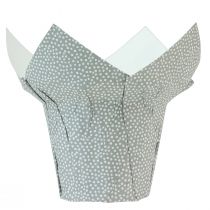 Artikel Übertopf Papier gepunktet Geschenkverpackung Blumen Ø9cm H16cm 8 St