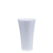 Vase „Fizzy“ Ø13,5cm H20,5cm Weiß, 1St