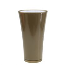 Artikel Vase „Fizzy“ Platingrau Ø20cm H35cm, 1St