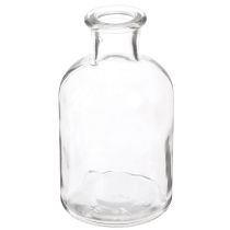 Artikel Vase Glas Flaschenvase Glasflasche Klar Ø5,5cm H10cm 6 St
