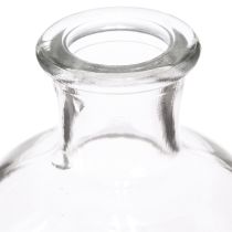 Artikel Vase Glas Flaschenvase Glasflasche Klar Ø5,5cm H10cm 6 St