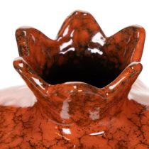 Artikel Keramik-Granatapfel Dekoration glänzend rot 14 cm