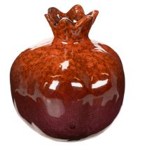 Artikel Keramik-Granatapfel Dekoration glänzend rot 14 cm