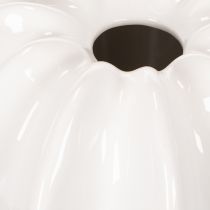 Artikel Kürbis-Dekovase Keramik weiß glänzend 19cm für Wohnzimmerdeko