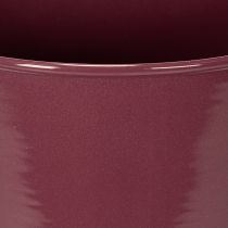 Artikel Metall-Blumentopf Pokalform 23 cm Bordeauxrot dekorativ