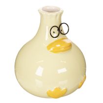 Artikel Keramikvase Entenfigur 15cm Gelb 2er-Set für Wohnraumdeko