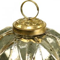 Artikel Vintage Weihnachtskugeln Glas mit Muster Ø10,5cm 3St