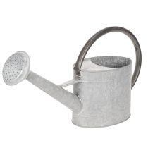 Artikel Gießkanne Metall silbergrau 53x29cm Balkon Terrasse Wohnbereich