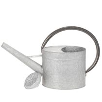 Artikel Gießkanne Metall silbergrau 53x29cm Balkon Terrasse Wohnbereich