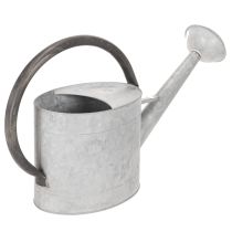 Artikel Gießkanne Metall silbergrau 53x29cm Balkon Terrasse Wohnbereich
