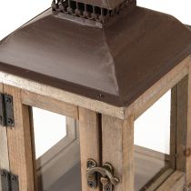 Artikel Vintage Laterne Dunkelbraun Holzlaterne 15×15cm H26cm