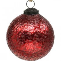 Artikel Vintage Weihnachtskugeln Glas Christbaumkugeln Rot Ø10cm 2St