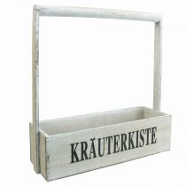 Artikel Vintage Blumenkasten Holz Kräuterkasten 36×12×38cm