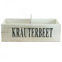 Artikel Vintage Blumenkasten Holz Kräuterkasten 35×11×15cm