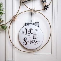 Artikel Dekohänger Weihnachten Christbaumkugel Metall Vintage Ø15cm 3 St
