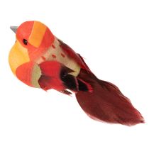 Artikel Dekovögel aus Schaumstoff mit Draht 8 cm bunt für ganzjährige Dekoration 12 Stück